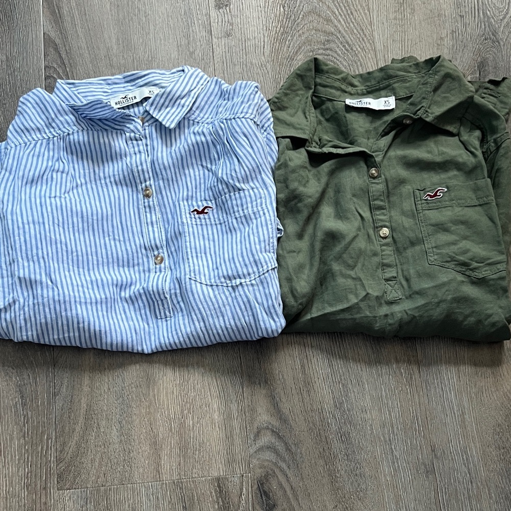 Hollister Women Cotton Popover Shirt
